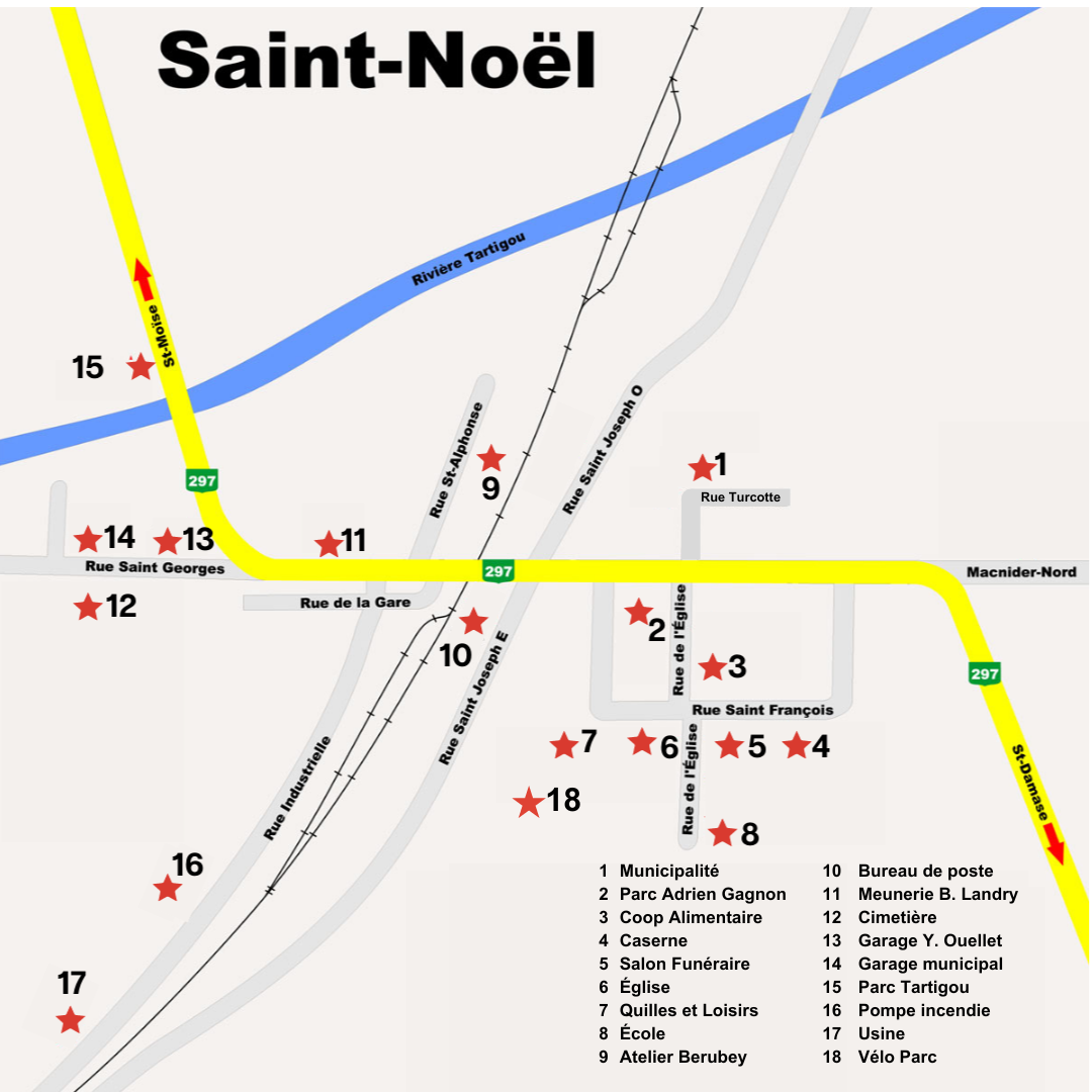 Carte du village